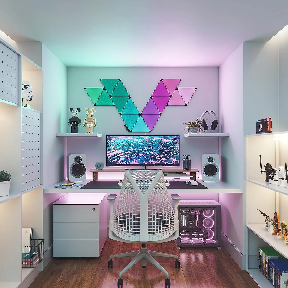 Nanoleaf Shapes Black Triangles Pack Expansion - 3 pièces, vue 6