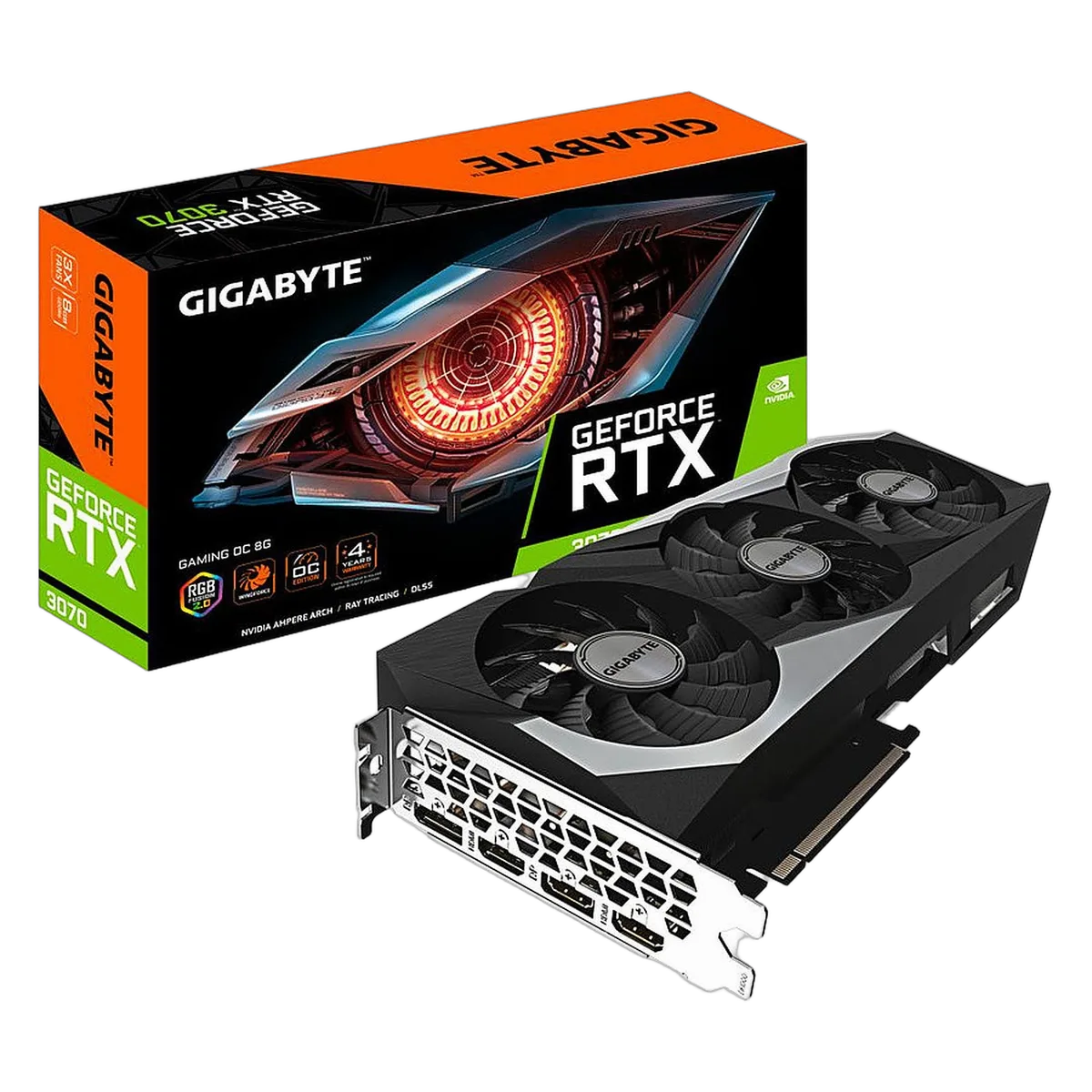 Gigabyte GeForce RTX 3070 GAMING OC 8G LHR-Seconde Vie, vue 1