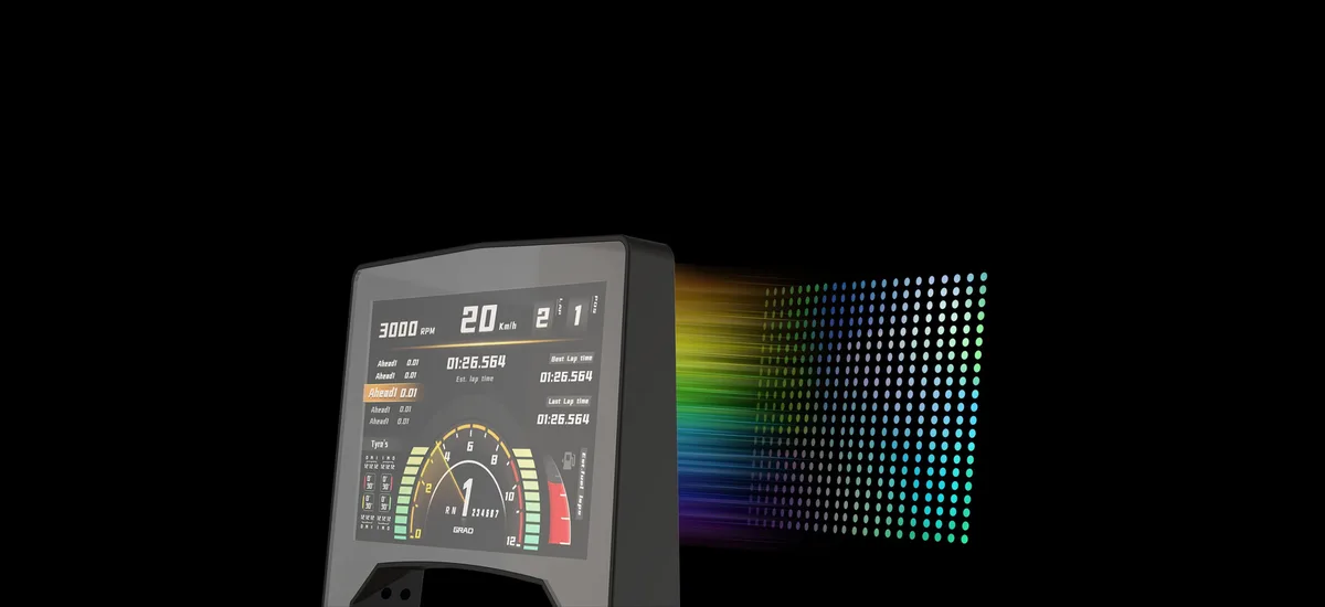 Moza Racing RM - Tableau de Bord Digital - RS05, vue 3