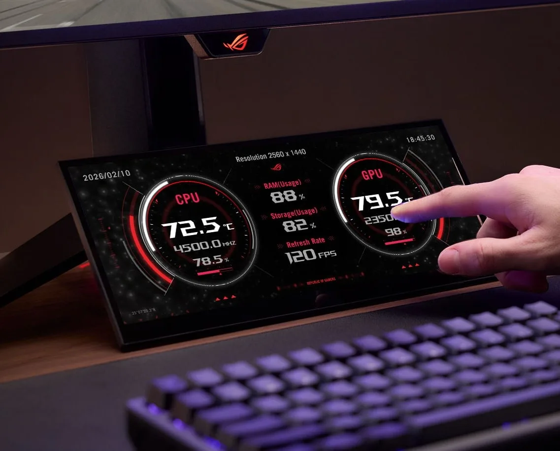 Asus ROG Strix XG129C - 12.3" 1920x720 24:9 Tactile USB-C HDMI, vue 7