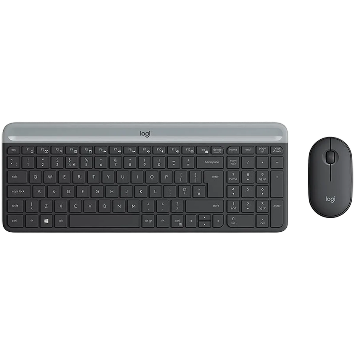 Logitech MK470 Graphite - Slim Wireless Combo, vue 1