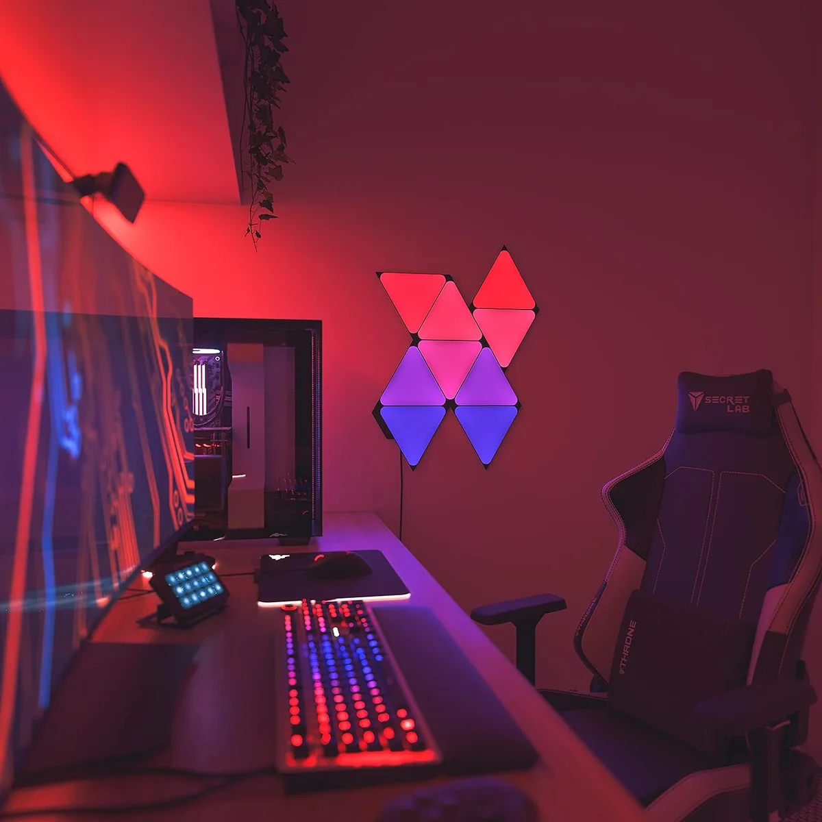 Nanoleaf Shapes Black Triangles Pack Expansion - 3 pièces, vue 4