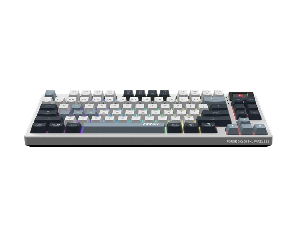 MSI Forge GK600 TKL - Mécanique - Sans-Fil - RGB - Sky, vue 4