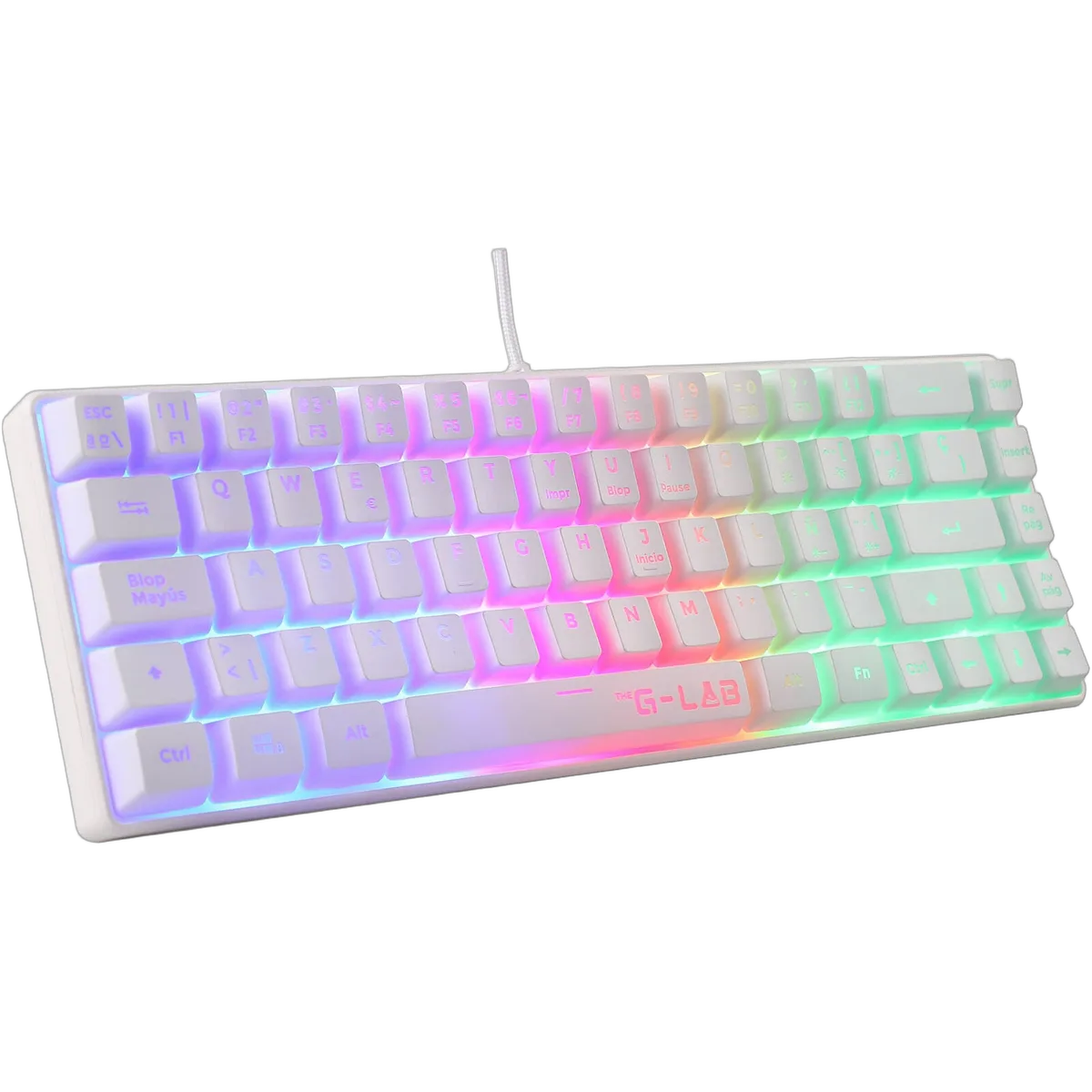 The G-LAB Gaming Combo - Keyz Hydrogen W + Kult Helium, vue 5