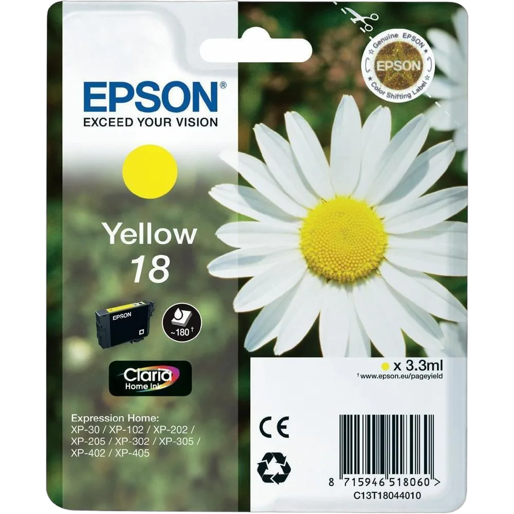 Epson Cartouche T1804 Jaune, vue 1