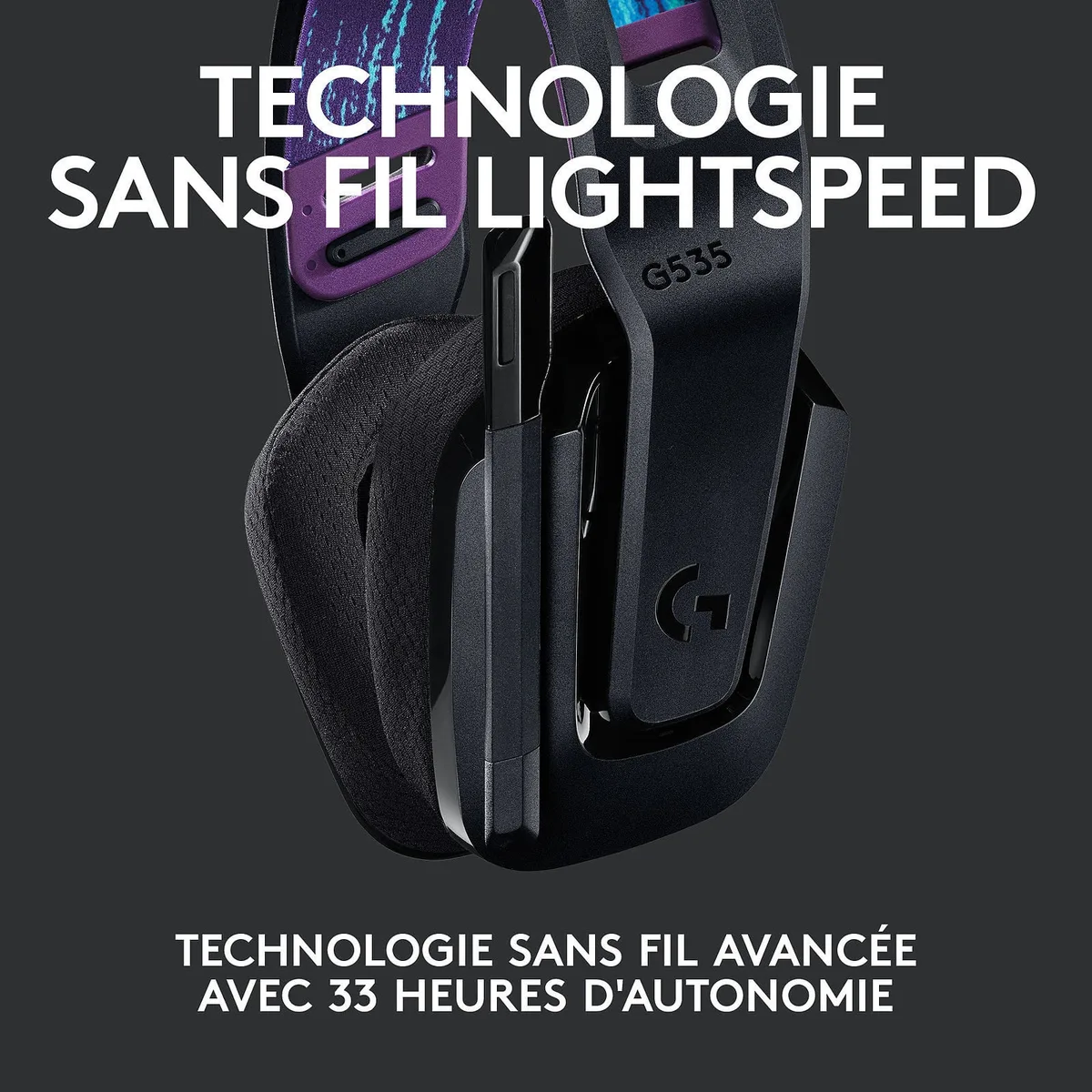 Logitech G535 Lightspeed - Sans-Fil - Noir, vue 5