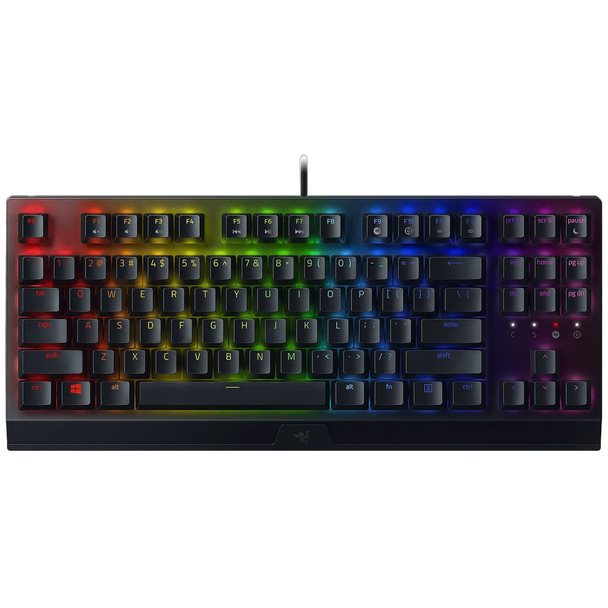 Razer BlackWidow V3 TKL - Mécanique (Switchs Verts) - Filaire - RGB - Noir, vue 1