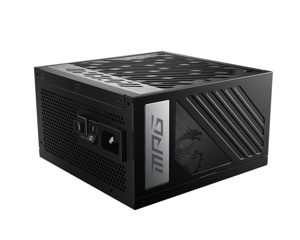 MSI ATX 850W - 80+ Gold - MPG A850GS PCIE5 Noir, vue 4