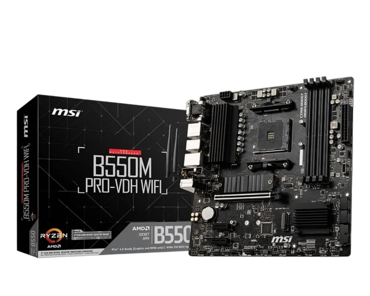 MSI Pro B550M-P, vue 1