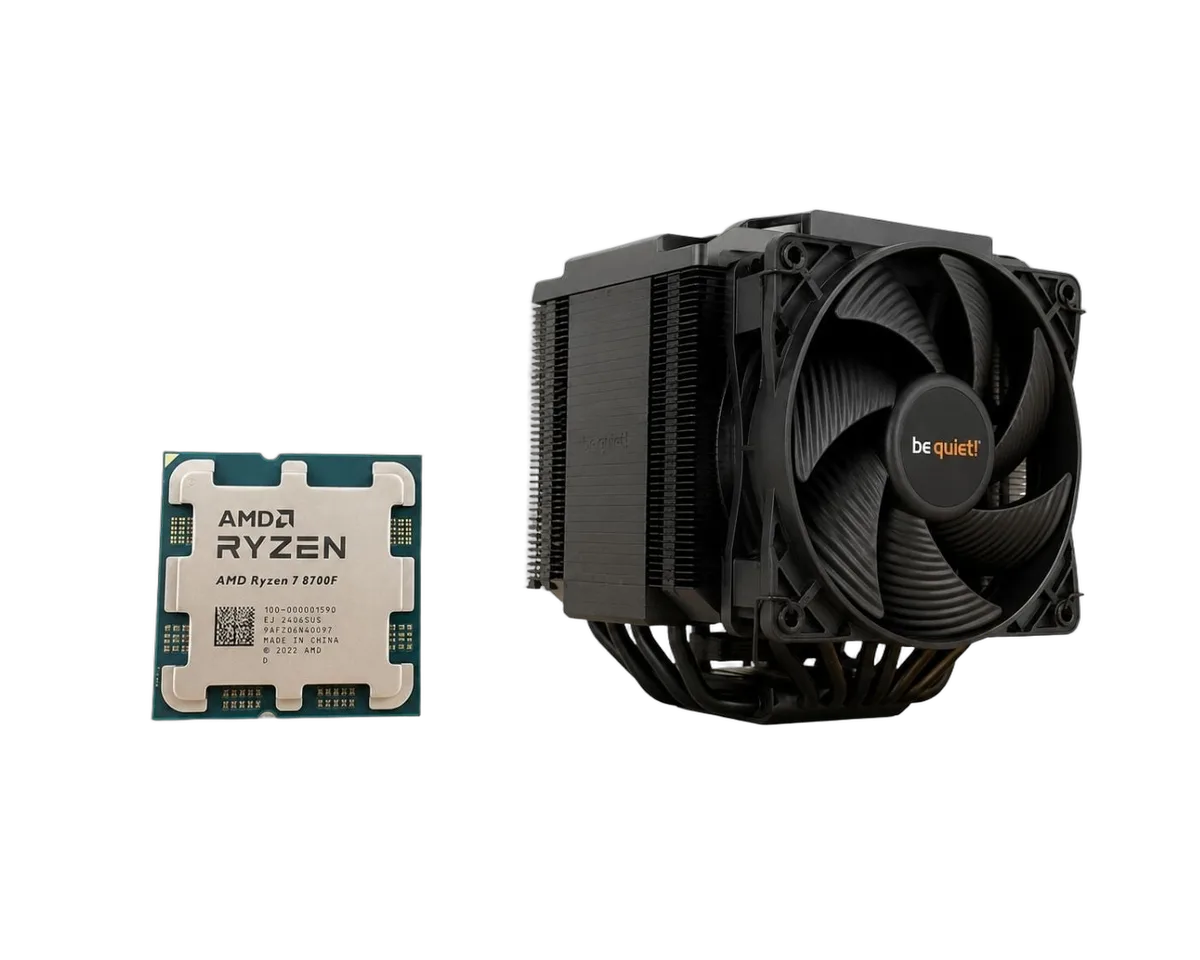 AMD Ryzen 7 8700F + Dark Rock 5, vue 1
