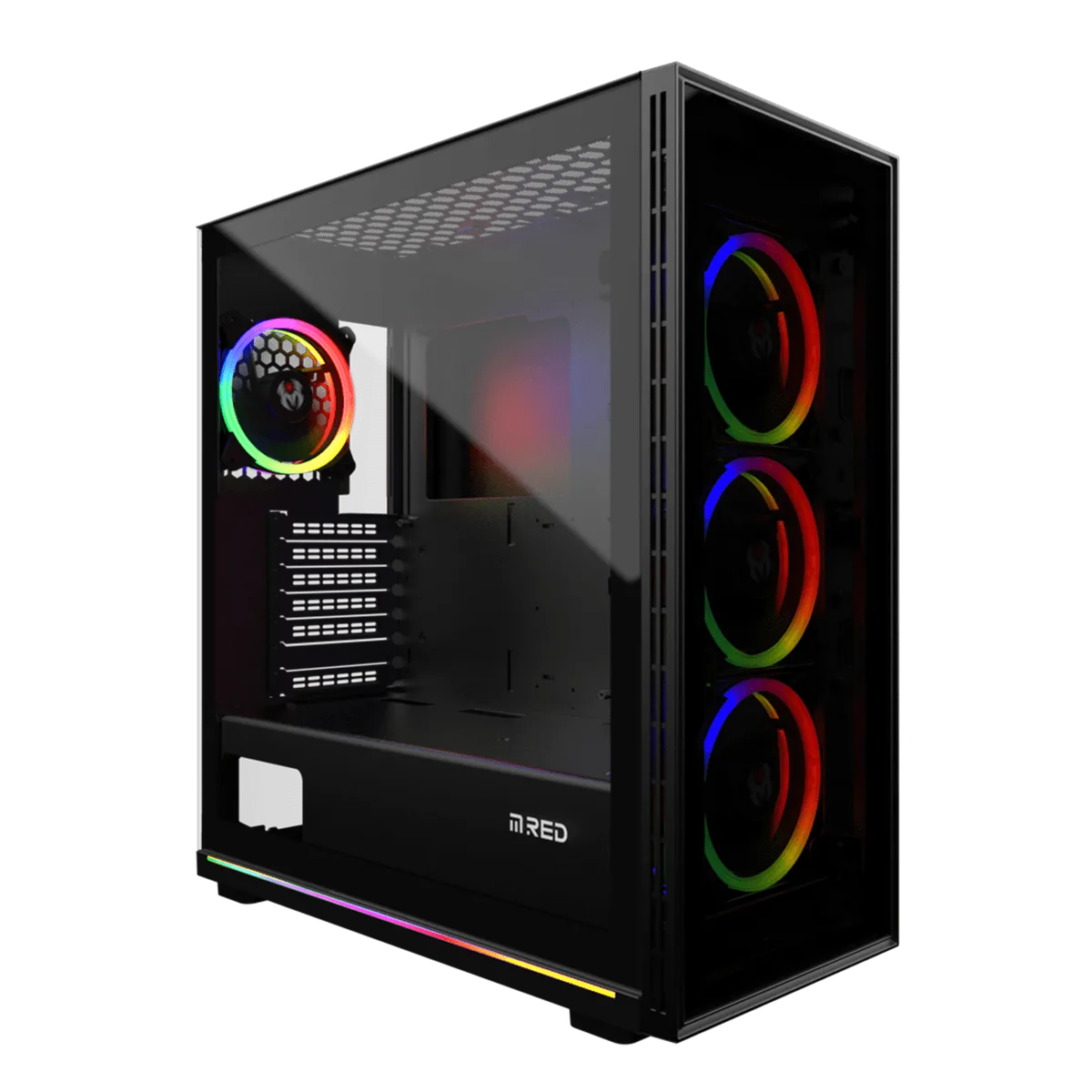 M.RED BLACK DESTROYER Glass-G - ARGB - MT/ATX-Seconde Vie, vue 1