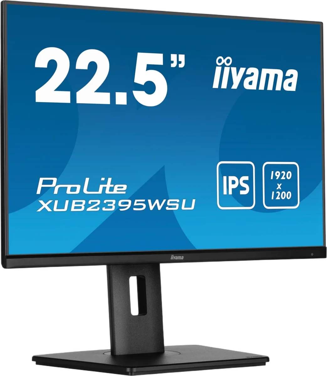 Iiyama PROLITE XUB2395WSU-B5 - 22.5" FHD+ 75Hz IPS 4ms Pivot, vue 3