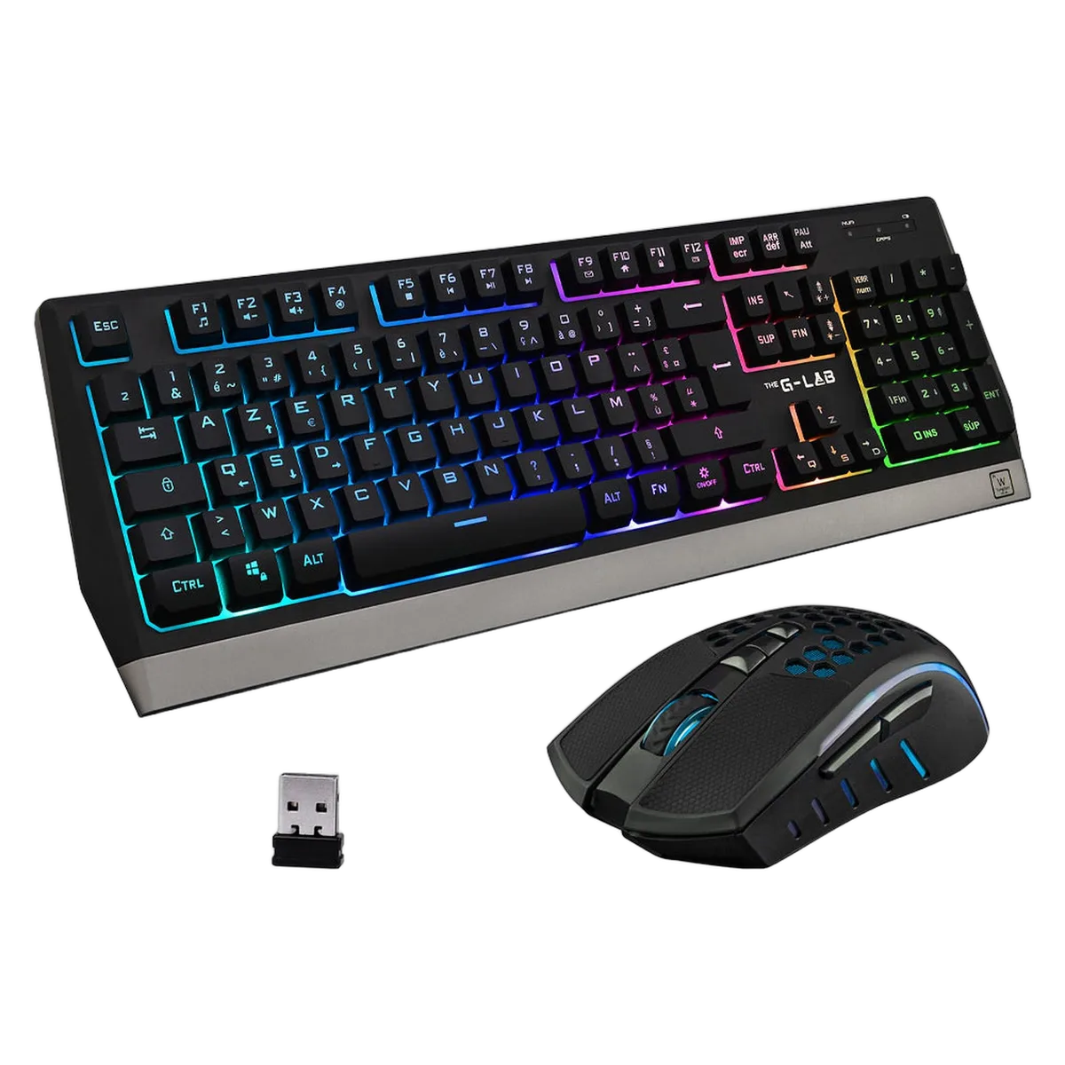 The G-LAB Combo Tungsten - Souris/clavier/sans fil/RGB, vue 5