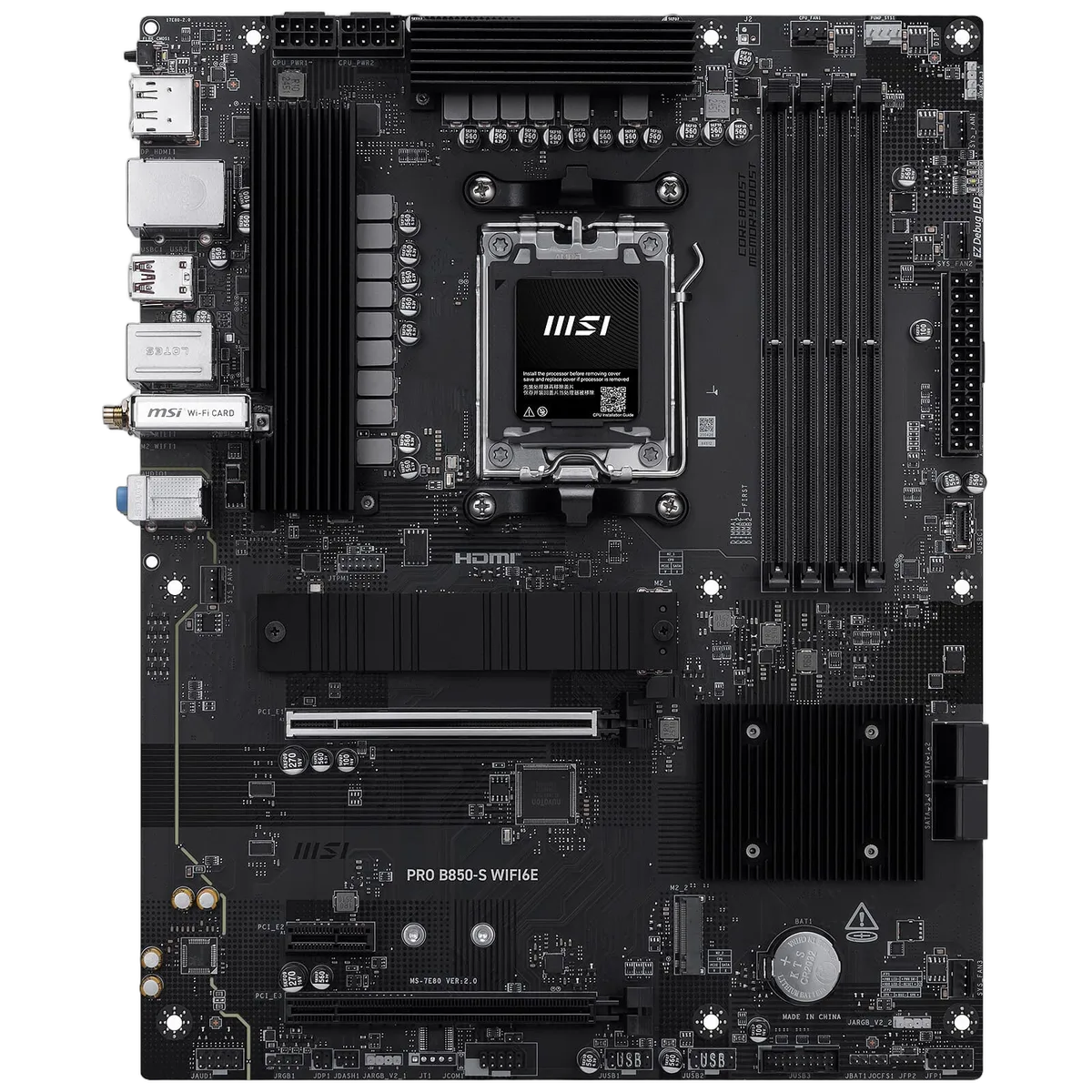 MSI PRO B850-S WIFI6E, vue 2