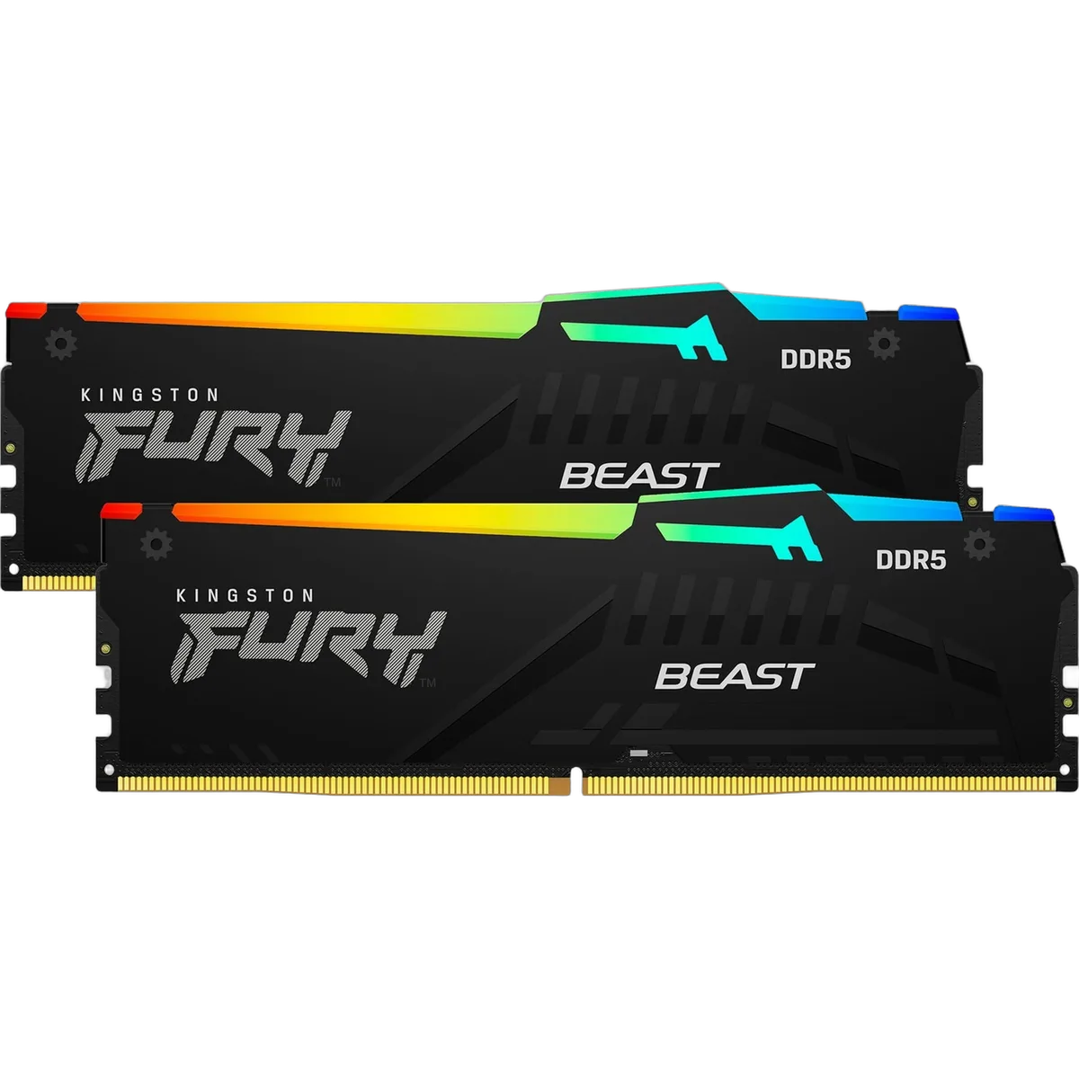 Kingston Fury Beast 32Go RGB (2x16Go) DDR5 6000MHz, vue 2
