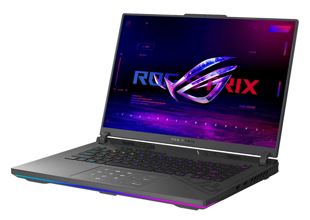 Asus ROG STRIX G16 - 16" FHD+ 165Hz Ryzen 9 8940HX RTX 5060 16Go 512Go W11, vue 3