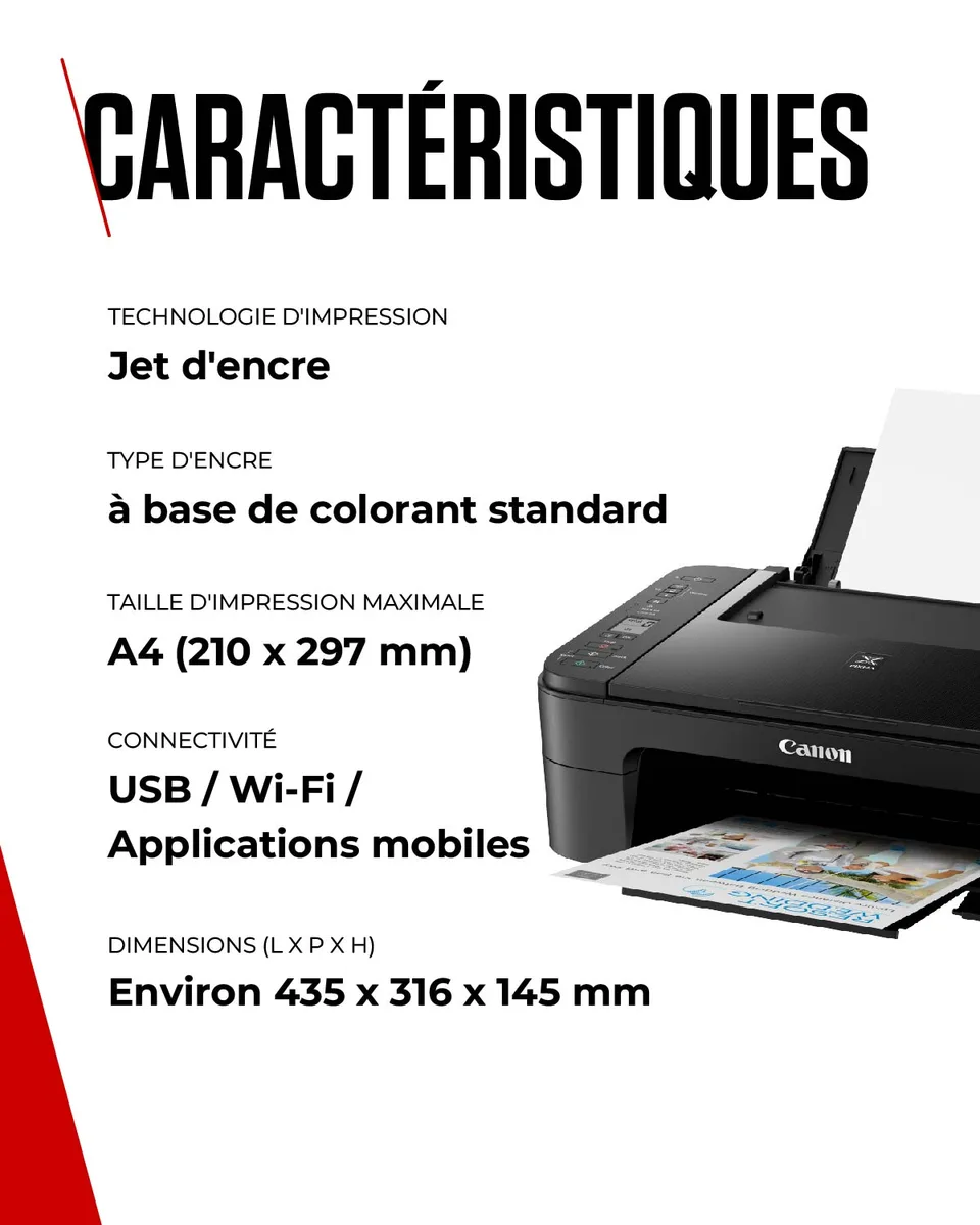 Canon PIXMA TS3350-Seconde Vie, vue 5