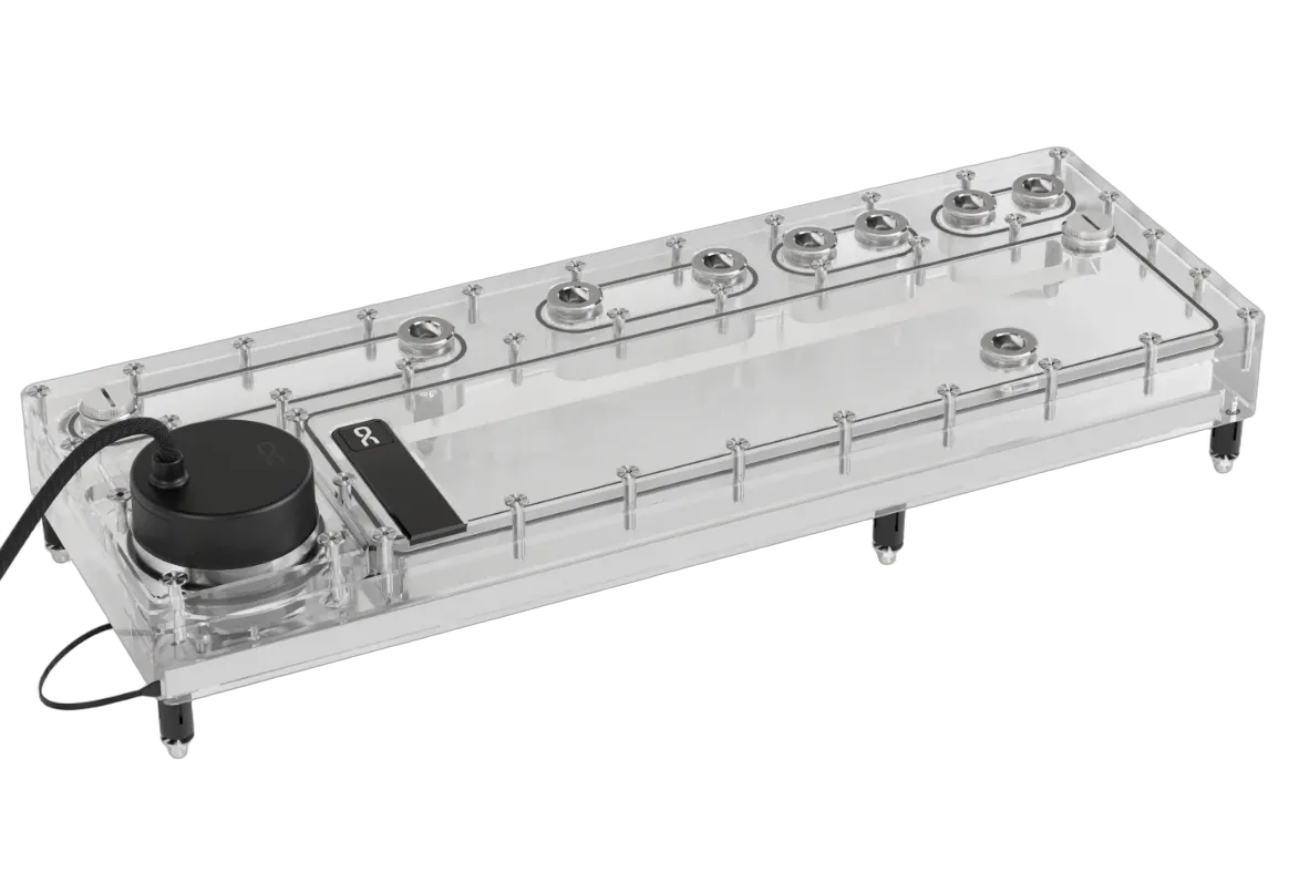 Alphacool Core Distro Plate 420 Left D5 avec pompe VPP Apex, vue 1
