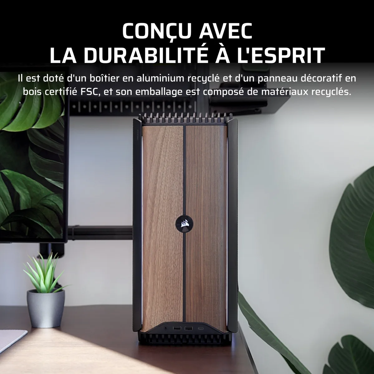 Corsair ONE a600 - R9 9900X3D RTX 5080 32Go 2To W11P avec Ethernet 5G Wi-Fi 7 et Bluetooth 5.4, vue 8