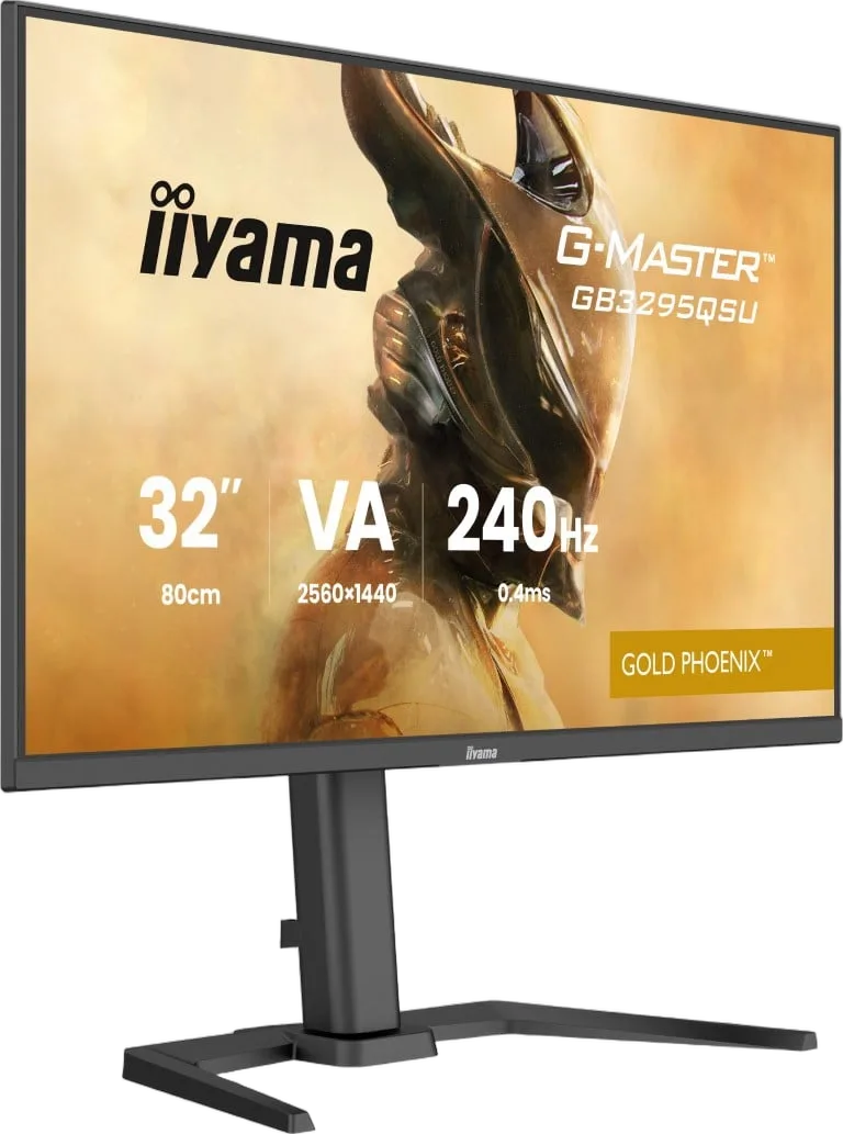 Iiyama G-Master GB3295QSU-B1 - 32" QHD 240Hz VA 0.4ms FS Premium, vue 3