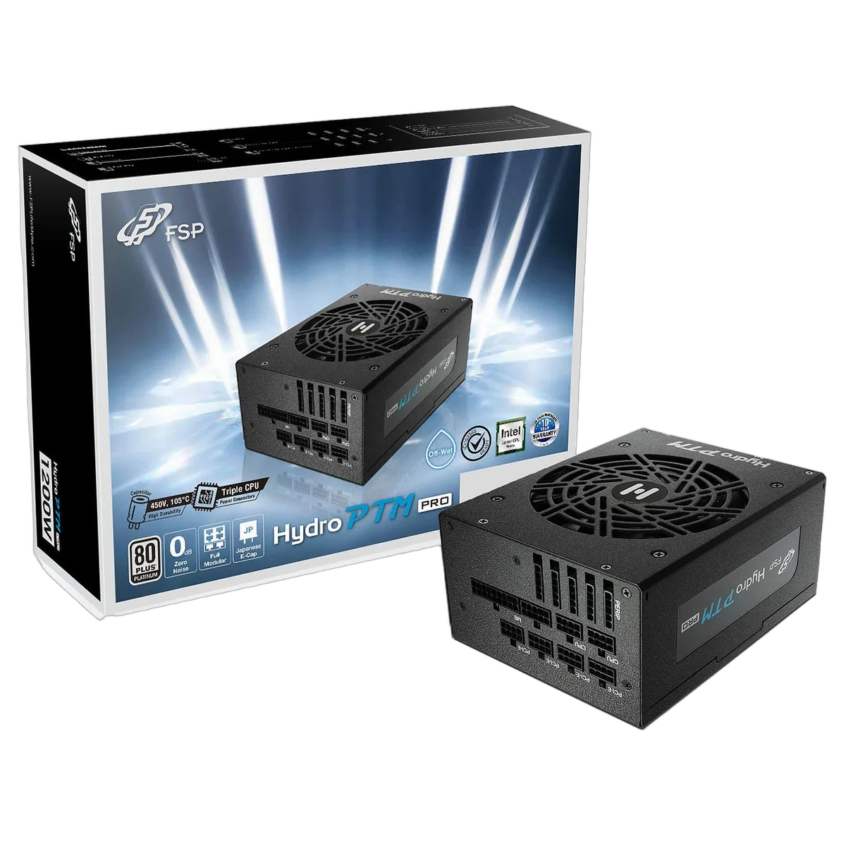 FSP ATX 1200W - 80+P Platinum - HYDRO PTM PRO -Seconde Vie, vue 1