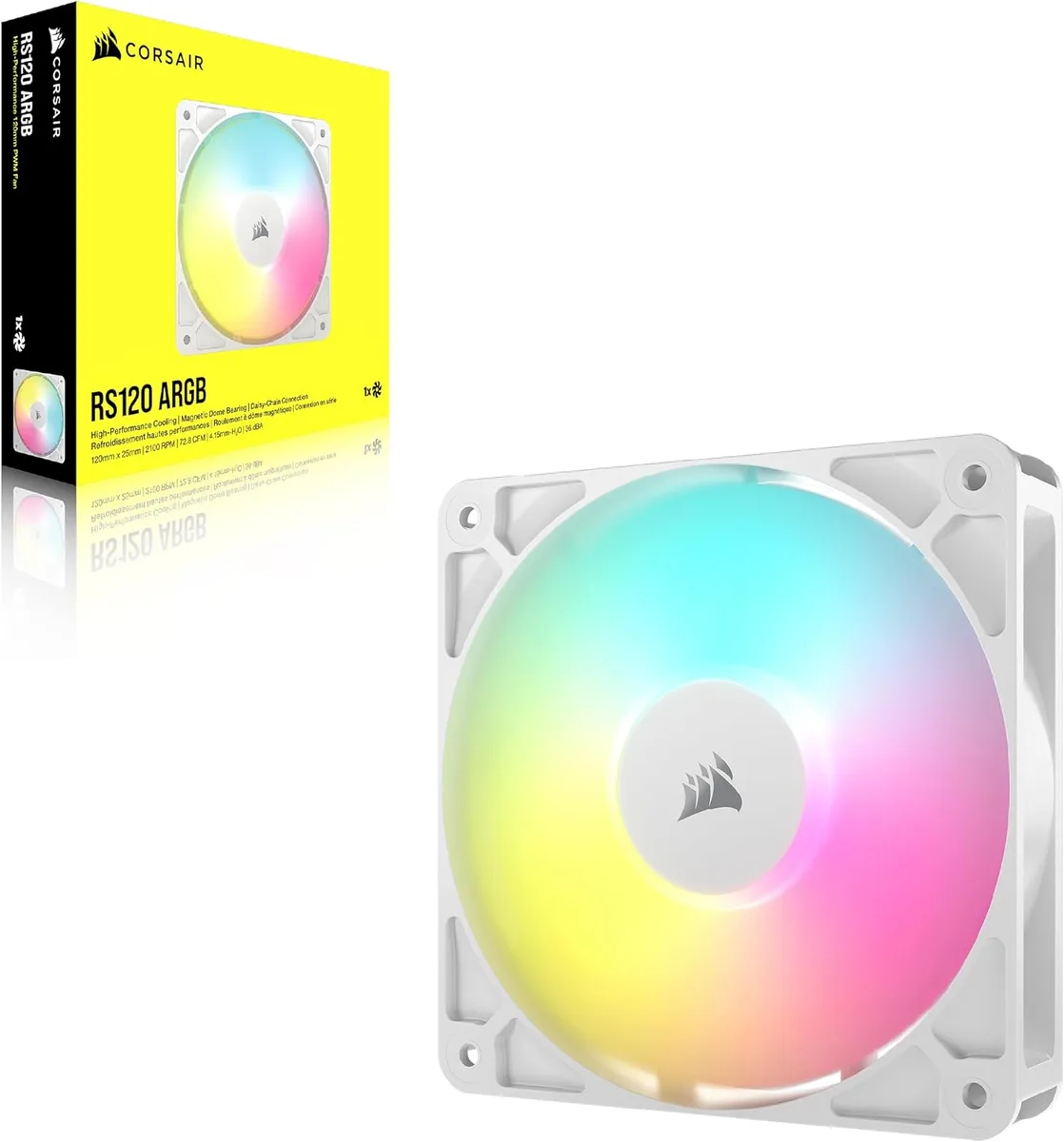 Corsair RS120 ARGB - Blanc, vue 2