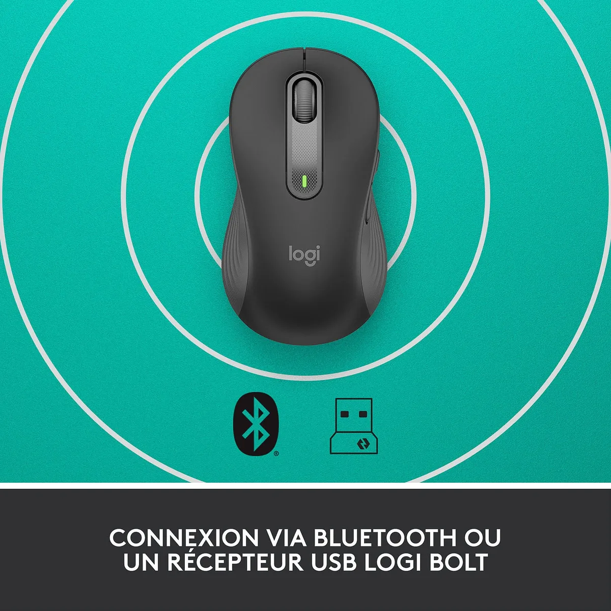 Logitech Signature M650 L Gaucher - Sans-Fil - Graphite, vue 2