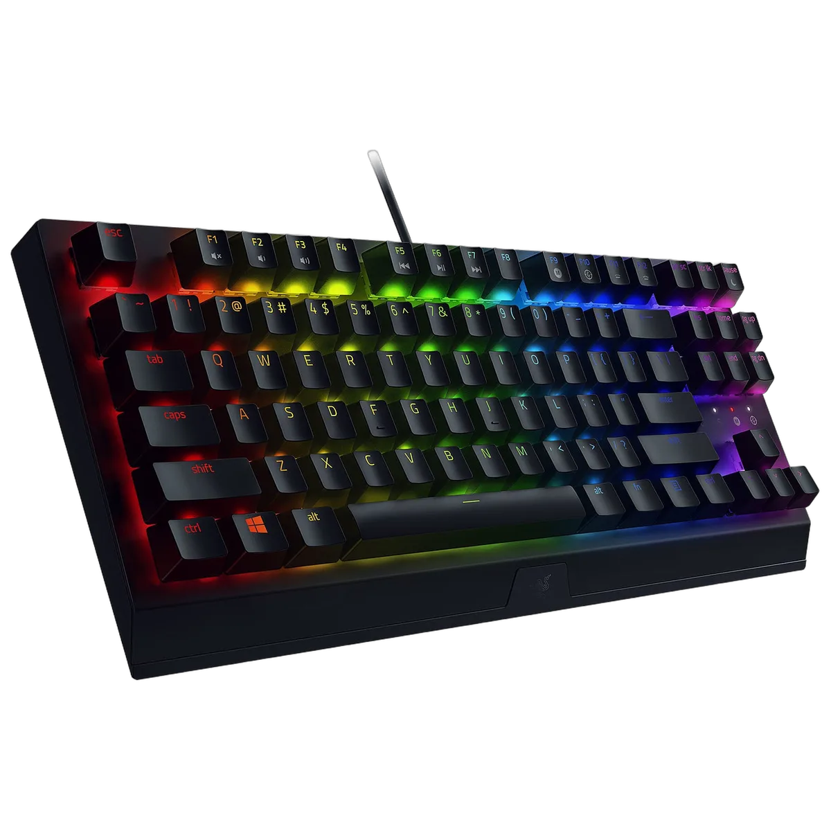 Razer BlackWidow V3 TKL - Mécanique (Switchs Verts) - Filaire - RGB - Noir, vue 3