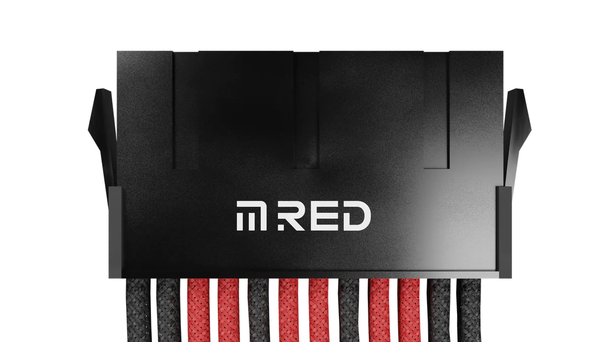 M.RED Kit ext. 7 Câbles tressés Ultimate - Noir Rouge, vue 1