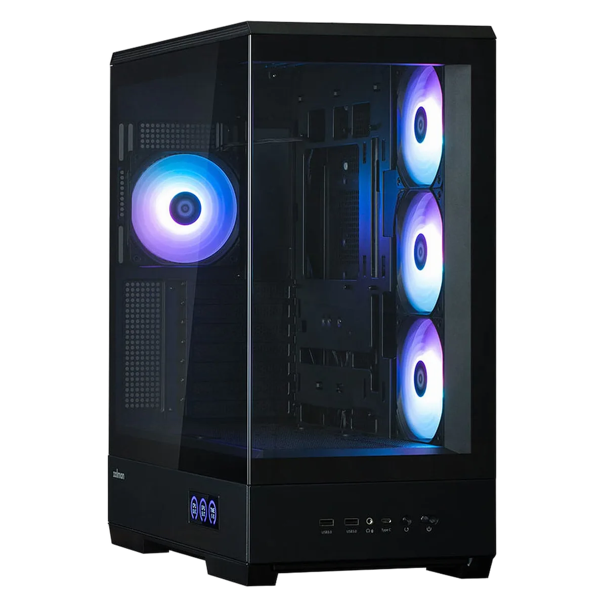 Zalman P50 DS RGB Noir - MT/Sans Alim/ATX, vue 1
