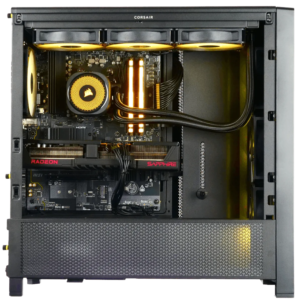 SUNFORGE - R7-8700F/RX9070/32Go/1To, vue 2