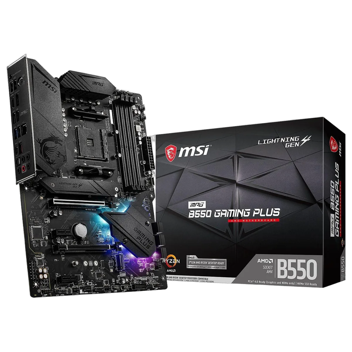 MSI MPG B550 GAMING PLUS, vue 1