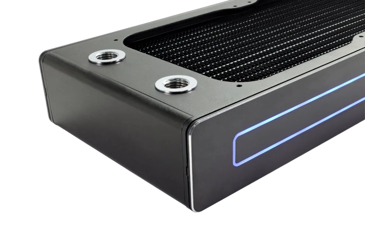 Alphacool Core XT45 Full Copper 360mm Radiator - ARGB, vue 5