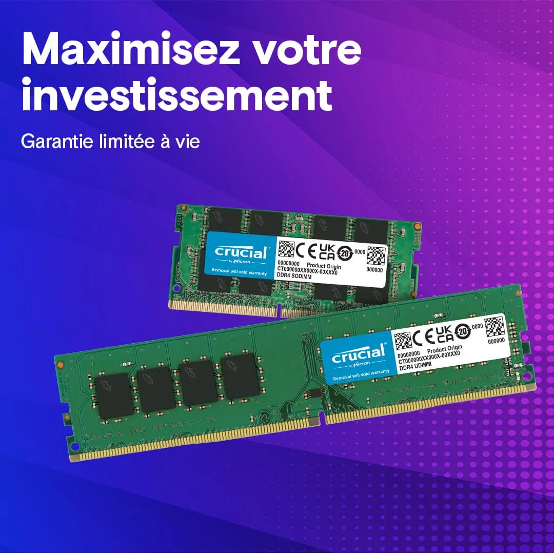 Crucial CT16G4SFRA32AT 16Go (1x16Go) SO-DDR4 3200MHz OEM-Seconde Vie, vue 6