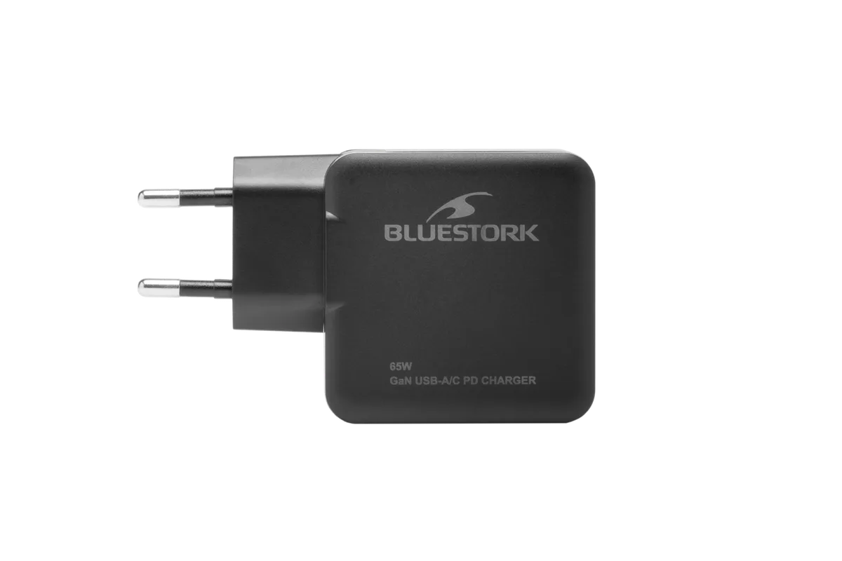 Bluestork Chargeur GaN 65W 2 ports - USB-C/USB-A - Noir, vue 6