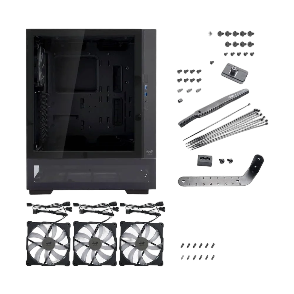 In Win MODFREE Base ARGB Noir - GT/Sans Alim/E-ATX, vue 9