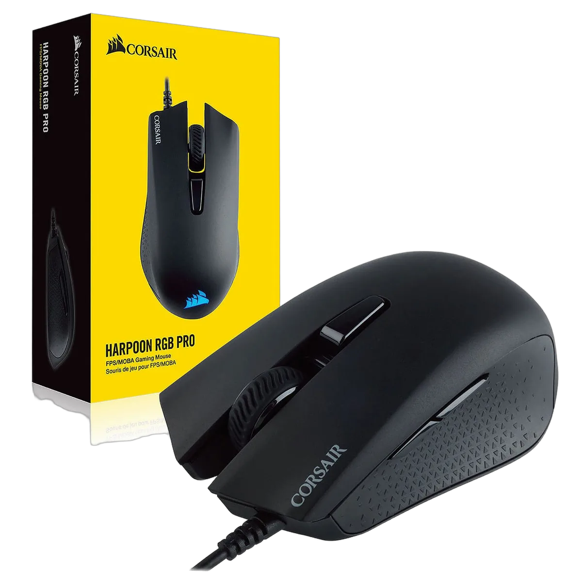Corsair Harpoon Pro - Filaire - RGB - Noir, vue 2