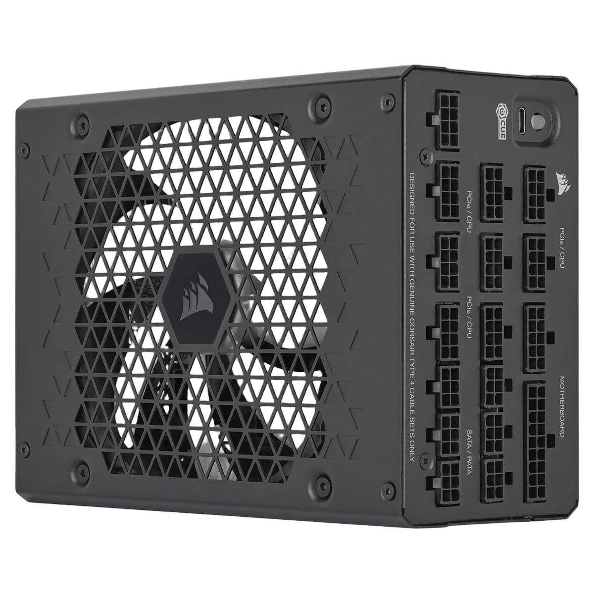 Corsair ATX 1500W - 80+ Platinum - HX1500i C20 Version Noir, vue 2