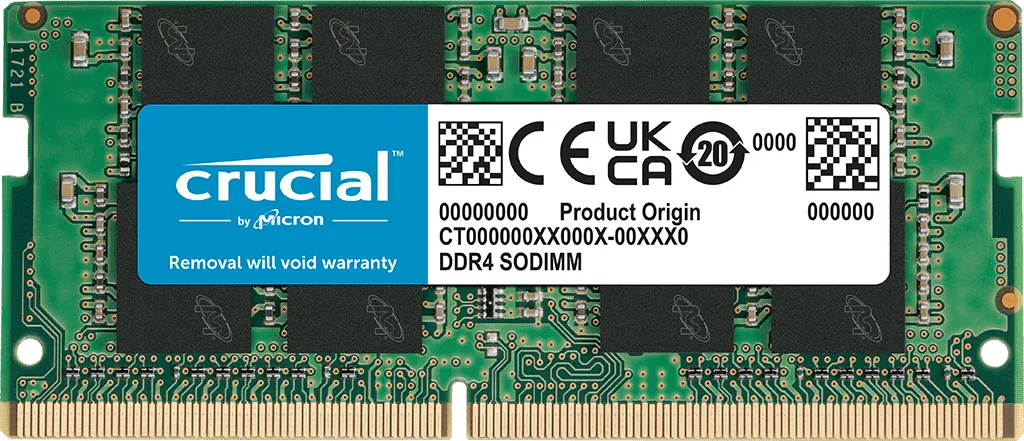 Crucial CT16G4SFRA32AT 16Go (1x16Go) SO-DDR4 3200MHz OEM-Seconde Vie, vue 1