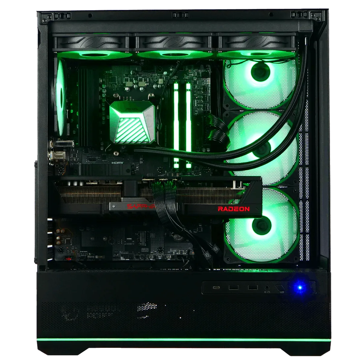MONSTER - R7-7800X3D/9070XT/32Go/1To, vue 2