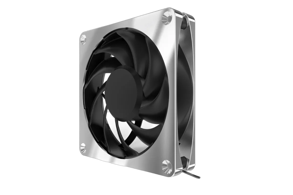 Alphacool Apex Stealth Metal 120mm - 3000rpm Chrome Pack de 3, vue 6