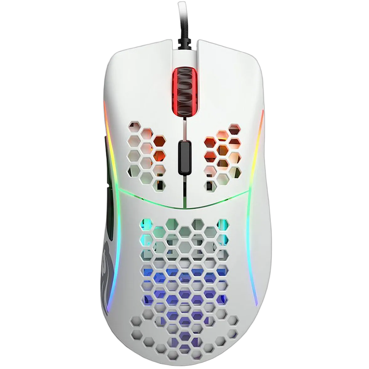 Glorious Model D - Filaire - RGB - Blanc, vue 1