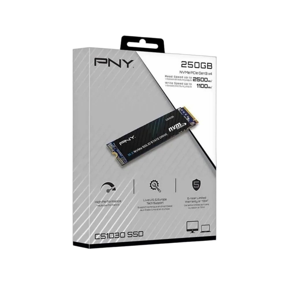 PNY CS1030 250Go M.2, vue 2