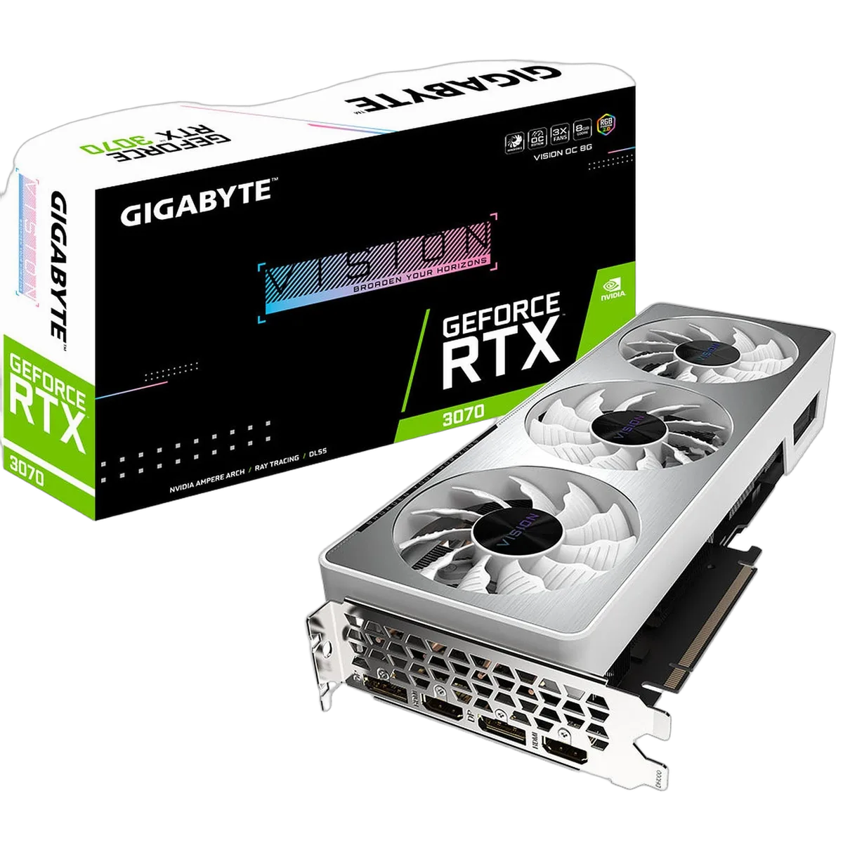 Gigabyte GeForce RTX 3070 VISION OC 8G LHR-Seconde Vie, vue 1