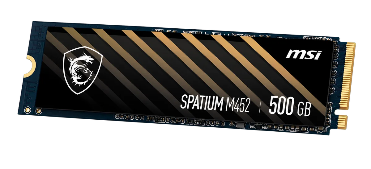 MSI Spatium M452 500Go NVMe M.2, vue 2