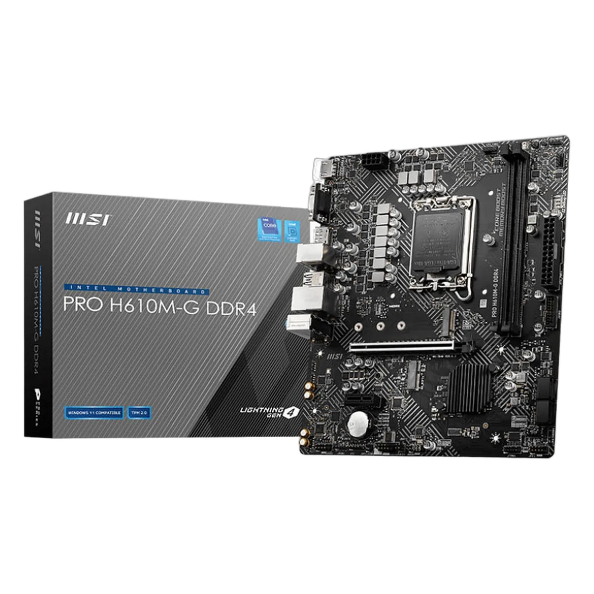 MSI PRO H610M-G DDR4, vue 1
