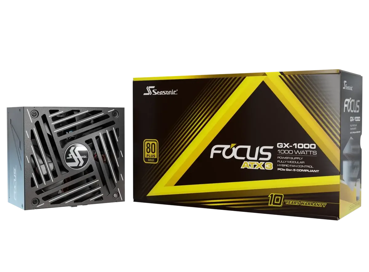 Seasonic ATX 1000W 80+ Gold - FOCUS-GX-1000-V4, vue 1