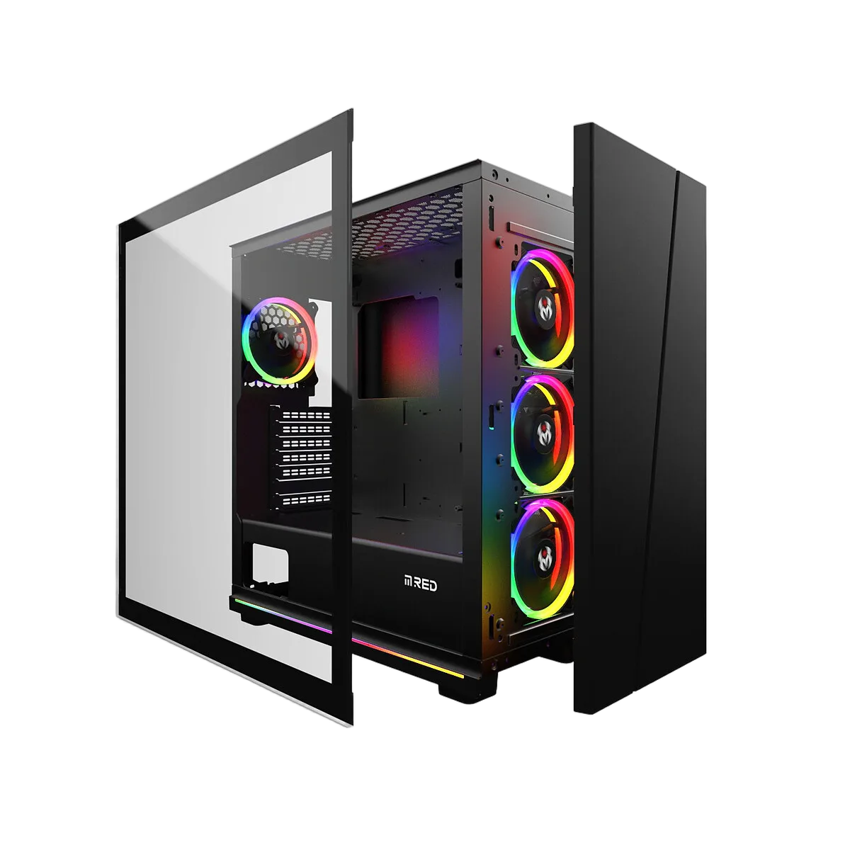 M.RED BLACK DESTROYER Strip-G - ARGB - MT/ATX, vue 3