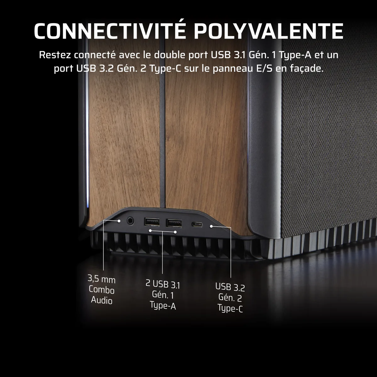 Corsair ONE i600 Metal Dark - Core Ultra 7 270K RTX 5070 32Go 1To W11, vue 8