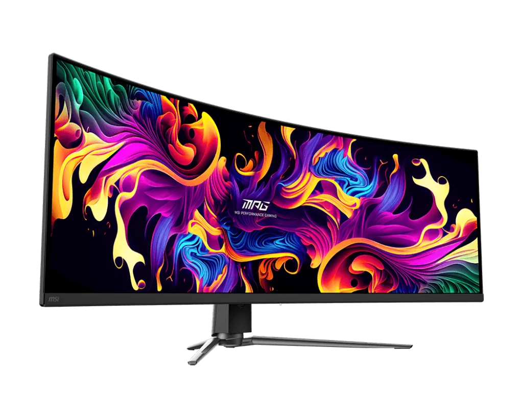 MSI MPG 491CQP - 49" CURVE OLED Dual QHD 144Hz 0.03ms HDR Adaptive Sync, vue 2